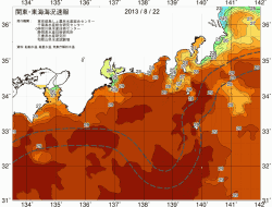 関東・東海海況速報/広域(2013/08/22)