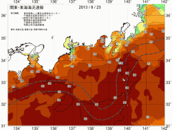関東・東海海況速報/広域(2013/08/23)