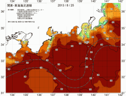関東・東海海況速報/広域(2013/08/25)