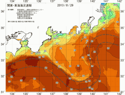 関東・東海海況速報/広域(2013/08/29)