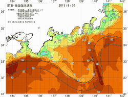 関東・東海海況速報/広域(2013/08/30)