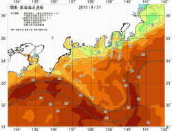 関東・東海海況速報/広域(2013/08/31)