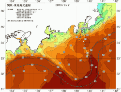 関東・東海海況速報/広域(2013/09/02)