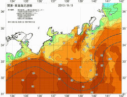 関東・東海海況速報/広域(2013/09/05)