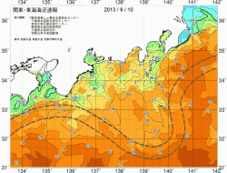 関東・東海海況速報/広域(2013/09/10)