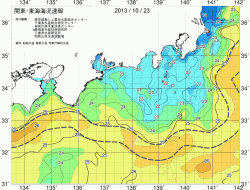 関東・東海海況速報/広域(2013/10/23)