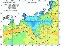 関東・東海海況速報/広域(2013/10/28)