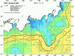 関東・東海海況速報/広域(2013/11/05)