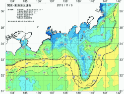 関東・東海海況速報/広域(2013/11/06)