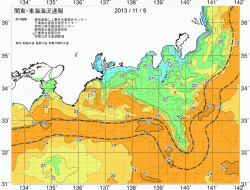 関東・東海海況速報/広域(2013/11/09)
