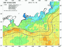 関東・東海海況速報/広域(2013/11/18)