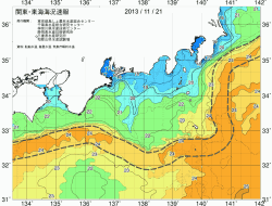関東・東海海況速報/広域(2013/11/21)
