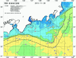 関東・東海海況速報/広域(2013/11/28)