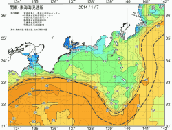 関東・東海海況速報/広域(2014/01/07)