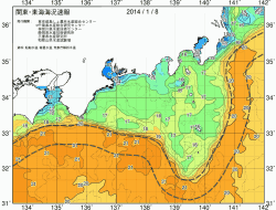 関東・東海海況速報/広域(2014/01/08)