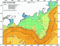 関東・東海海況速報/広域(2014/01/09)