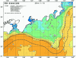 関東・東海海況速報/広域(2014/01/13)