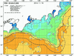関東・東海海況速報/広域(2014/01/16)