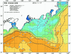 関東・東海海況速報/広域(2014/01/17)