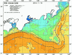 関東・東海海況速報/広域(2014/01/19)