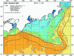 関東・東海海況速報/広域(2014/01/20)