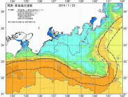 関東・東海海況速報/広域(2014/01/23)