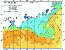関東・東海海況速報/広域(2014/01/24)