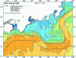 関東・東海海況速報/広域(2014/01/25)