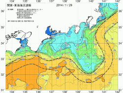 関東・東海海況速報/広域(2014/01/29)