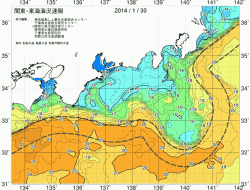 関東・東海海況速報/広域(2014/01/30)