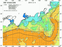 関東・東海海況速報/広域(2014/02/04)