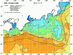 関東・東海海況速報/広域(2014/02/08)