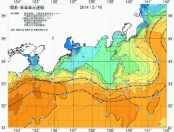 関東・東海海況速報/広域(2014/02/15)