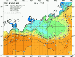 関東・東海海況速報/広域(2014/02/16)