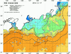 関東・東海海況速報/広域(2014/02/17)