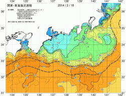 関東・東海海況速報/広域(2014/02/18)