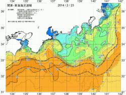 関東・東海海況速報/広域(2014/02/23)
