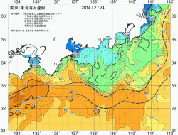 関東・東海海況速報/広域(2014/02/24)