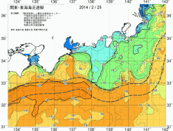 関東・東海海況速報/広域(2014/02/25)