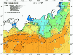 関東・東海海況速報/広域(2014/02/27)