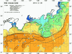 関東・東海海況速報/広域(2014/02/28)