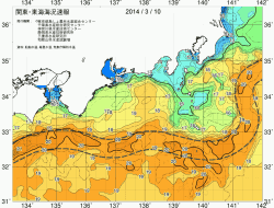関東・東海海況速報/広域(2014/03/10)