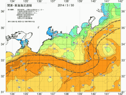 関東・東海海況速報/広域(2014/03/30)