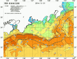 関東・東海海況速報/広域(2014/03/31)