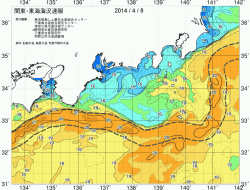 関東・東海海況速報/広域(2014/04/08)