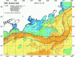 関東・東海海況速報/広域(2014/04/10)