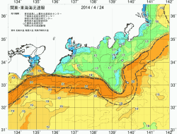 関東・東海海況速報/広域(2014/04/24)