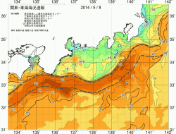 関東・東海海況速報/広域(2014/05/08)