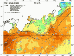 関東・東海海況速報/広域(2014/06/01)