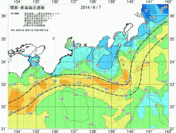 関東・東海海況速報/広域(2014/06/07)